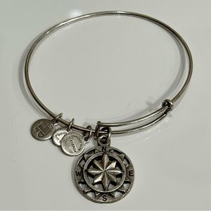 Alex and Ani Silver Compass Bracelet